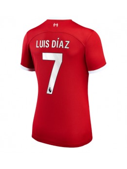 Billige Liverpool Luis Diaz #7 Hjemmedrakt Dame 2023-24 Kortermet